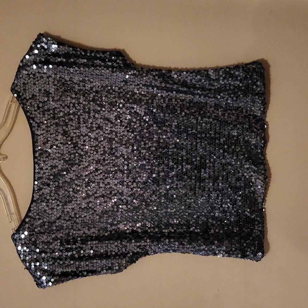 Express Silver Sequence Shirt. - image 3